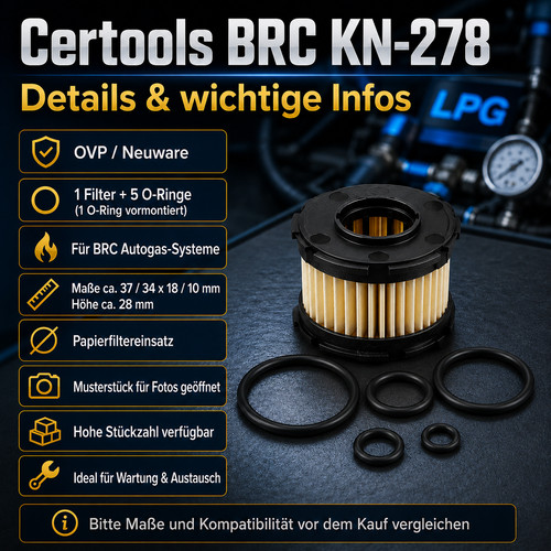 Gasfilter 278 für brc - 278,